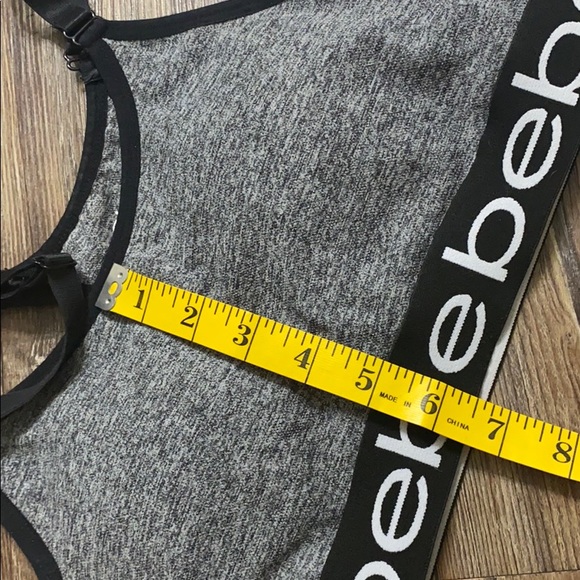BEBE grey sports bra Size M - Picture 8 of 8